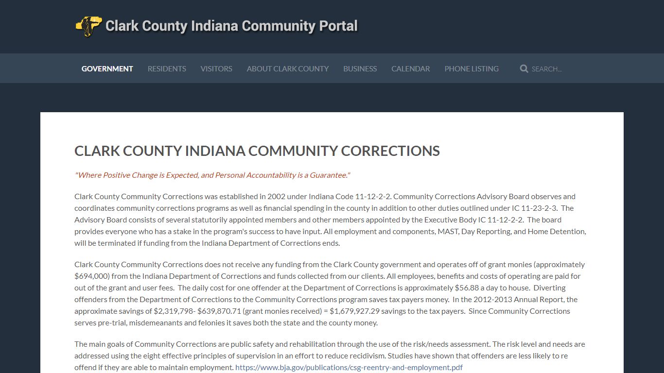 Clark County Indiana Community Corrections